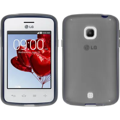 Produktbild von PhoneNatic Case kompatibel mit LG L30 - grau Silikon Hülle X-Style + 2 Schutzfolien