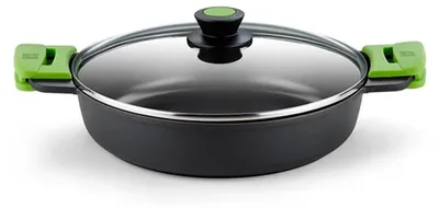 Image de Faitout Bas En Fonte D'aluminium Avec Revêtement Antiadhésif Tricouche Innovation Prior ø28 Cm