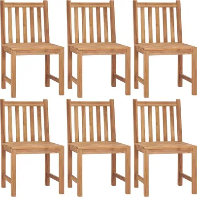 Produktbild von vidaXL Gartenstühle 6 Stk. mit Kissen Massivholz Teak