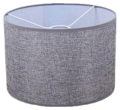 Leinen-Lampenkap 26x26x19 cm Grau für Tisch- & Stehleuchten