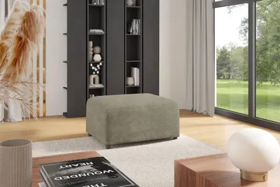 Produktbild von Polsterhocker Designerhocker Hocker MEGAN in Stoff Poso Beige