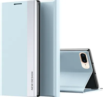 Obrázek produktu pro pouzdro na iPhone SE 2020, LaimTop LeatherPolyuretanMagnetic Flip Stand Case pro iPhone 7 / 8 / SE 2020 Blue