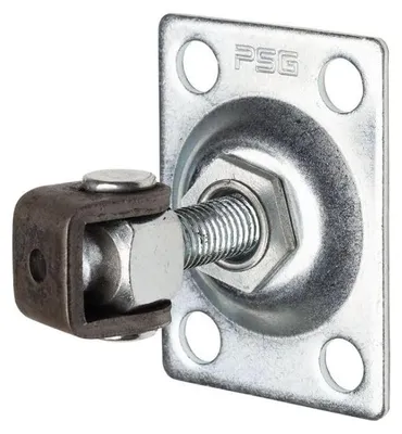 Produktbild von LogistSystem Torangel Regulierbar Verzinkt M12 - Platte 75x55mm 1 Stück - 61.061.02.12