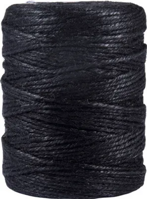 Produktbild von Jutegarn schwarz 4-fach Ø 3,5 mm 280 m