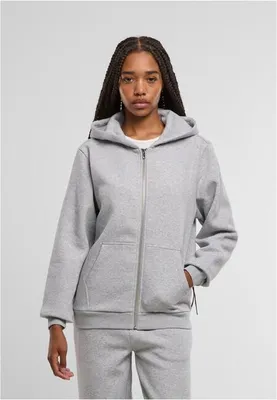 Obrázek produktu pro Dámská mikina na zip Urban Classics Ladies Fluffy Zip Hoody lightasphalt - M