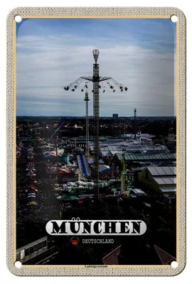 Produktbild von Blechschild Städte München Ludwigvorstadt Kirmes 12x18cm Dekoration