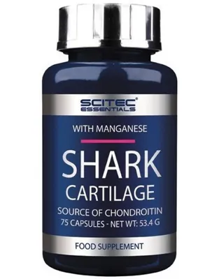 Obrázok produktu pre Scitec Nutrition Shark Cartilage 75 kapsúl / Komplexná kĺbová výživa / Žraločia chrupavka obohatená o mangán