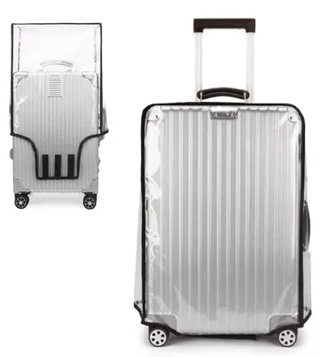 Imagen del producto de Funda transparente para maleta, impermeable, de 24 pulgadas, protección para maletas con ruedas