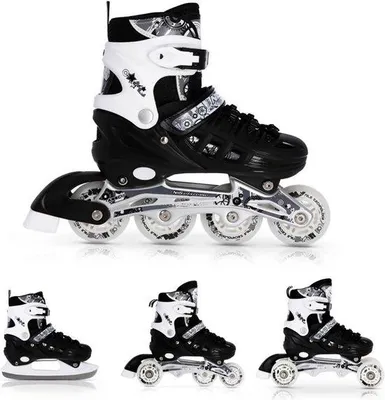 Obrázek produktu pro Inline brusle 4 v 1 pro děti i dospělé – model pro rychlobruslení a kolečkové brusle