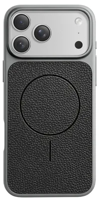 Zdjęcie produktu dla Etui Avizar MagSafe do iPhone 17 Pro Max, odporne na wstrząsy, imitacja skóry , kolor czarny