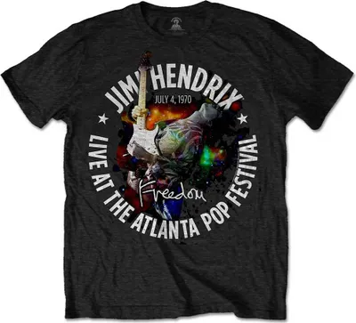 Produktbild von Jimi Hendrix Atlanta Pop Festival 1970 Black S T-Shirt