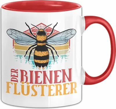 Produktbild von Imker Tasse Geschenk Bienen Honig Der Bienen-Flüsterer Bienen-Liebhaber Imkerei (Rot)