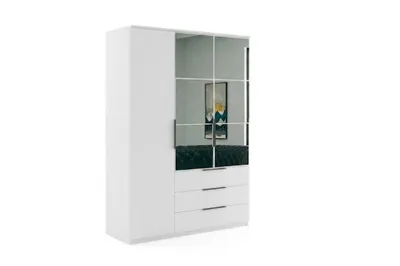 Produktbild von Florencja Drehtürenschrank - 150 x 61 x 215 cm - Weiß