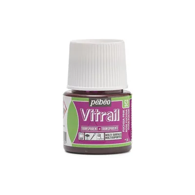 Image de Pebeo Vitrail Transparente Glasfarbe, 45 ml, 52 Fuchsia Pink