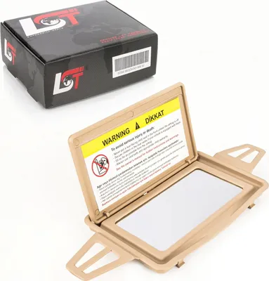 Produktbild von Sonnenblende mit Spiegel Rahmen beige für MERCEDES E-KLASSE 210 211 CLS C219