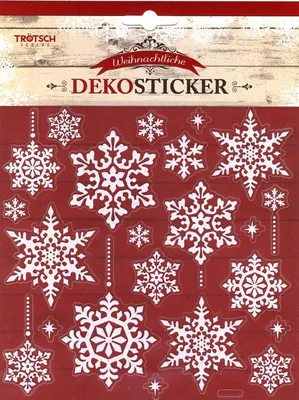 Produktbild von Wand - Fensterdeko Vintage Weihnachten Schneeflocken