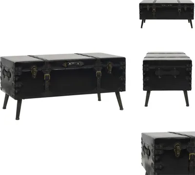 Image de vidaXL Table basse MDF et acier 102 x 51 x 48 cm - Tables basses