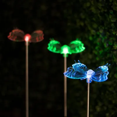 Obrázok produktu pre GLOBIZ RGB LED solárna lampa - motýľ