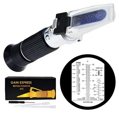 Produktbild von Frostschutz Refraktometer, 6-in-1, für Auto, Gefrierpunkt Messung, kompaktes Messgerät