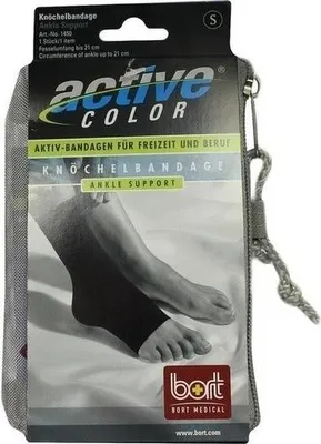 Produktbild von BORT ActiveColor Knöchelbandage S schwarz