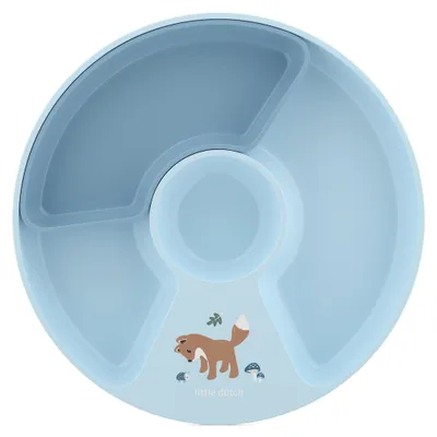 Image de Assiette pour enfant Mepal Mio avec compartiments Little Dutch - Forest Friends