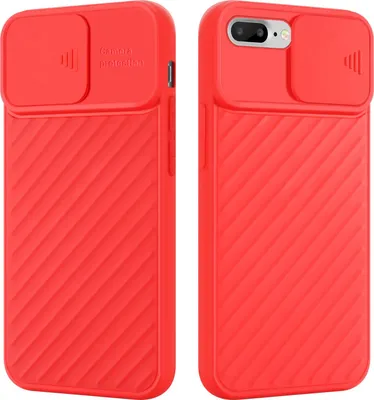 Obrázok produktu pre Cadorabo puzdro pre Apple iPhone 7 PLUS / 7S PLUS / 8 PLUS ochranné puzdro v červenej farbe TPU kryt puzdro ochrana fotoaparátu