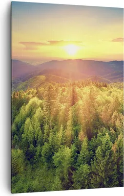 Produktbild von Bild auf Leinwand - Leinwandbild - Einteilig - Berge Natur - 80x120cm - Wand Bild - Wanddeko - Wandbilder - Leinwanddruck - Kunstdruck - Wanddekoration - Leinwand bilder - Wandbild - PA80x120-3697