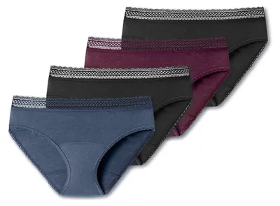 Produktbild von Schiesser Damen Perioden-Slip 4-Pack Secret Care - mix3 - Größe 38-40