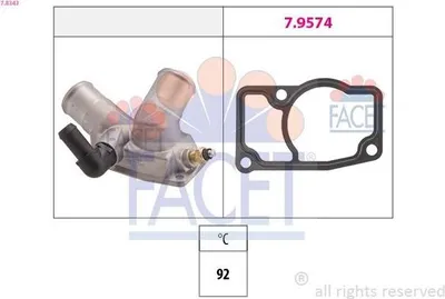 Produktbild von FACET Thermostat Kühlmittel 92°C für OPEL Omega B Limousine (V94) VECTRA B (36) Omega B Caravan (V94) VECTRA B Caravan (31) VECTRA B CC (38)