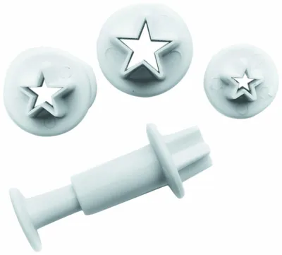Produktbild von Ibili Ausstecher-Set – 3 Stück – Schiebeausstecher – Sternform