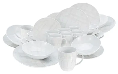 Zdjęcie produktu dla CreaTable, 25798, Styl shabby chic, Zestaw obiadowy 32-elementowy, porcelana
