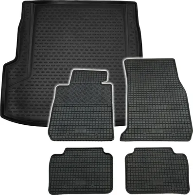 Produktbild von Gummi Kofferraumwanne + Fußmatten Set für 3er BMW F31 Touring, Bj. 9/2012-