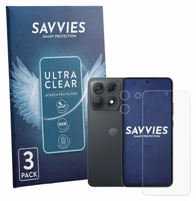 Produktbild von 6x Für Motorola Edge 70 Max (Display+Kamera) Schutzfolie Savvies Displayschutz Display Schutz Folie Klar Transparent