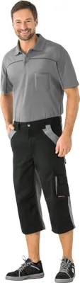 Productafbeelding van PLANAM Plaline 3/4 broek, verkrijgbaar in verschillende kleuren, maten: XXL; kleur: zwart / zink