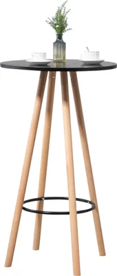 Produktbild von CLP Stehtisch Livia rund natur/schwarz
