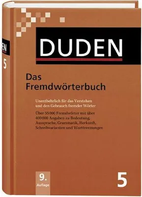 Obrázok produktu pre Das Fremdwörterbuch: Unentbehrlich für das Verstehen und den Gebrauch fremder Wörter (Duden - Deutsche Sprache in 12 Bänden)