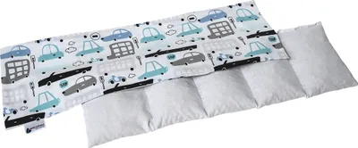 Produktbild von Medi Partners Kirschkernkissen 60x20cm 800g 100% Baumwolle 5 kammern Körnerkissen groß Öko Natur Wärmekissen Kältetherapie abnehmbarer Bezug (Cars)