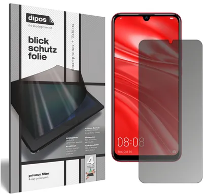 Produktbild von Huawei Nova Lite 3 Blickschutzfolie matt Schutzfolie Folie Display Schutz dipos