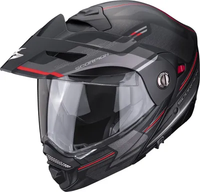 Obrázek produktu pro Scorpion ADX-2 Carrera výklopná přilba, černá matná/červená, S (55/56)