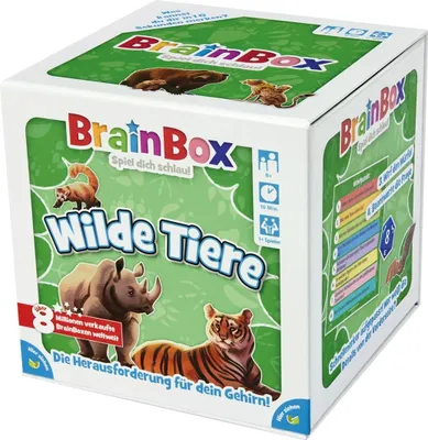 Immagine prodotto di Brain Box 94902, Animali Selvatici, gioco educativo, quiz per bambini dai 8 anni in su, dimensioni: 121mm x 126mm x 129mm