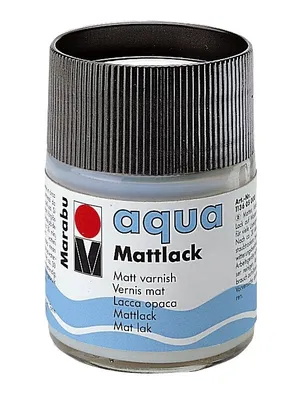 Produktbild von 6x Marabu 1136 05 000 aqua-Mattlack, 50 ml