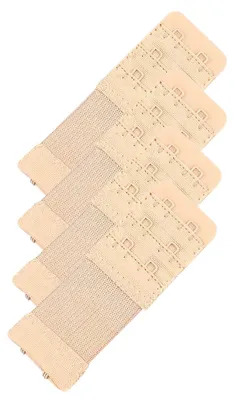 4 elastische BH-Verlängerung 30 mm 2 Reihen BH Zubehör Unterwäsche Dessous Farbwahl beige