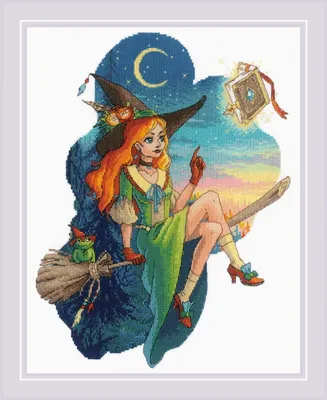 Produktbild von Riolis zestaw do haftu krzyżykowego "Magic Lessons", 24x30cm