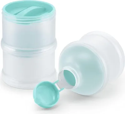Produktbild von NUK Milchpulver-Portionierer – Mint, 2 x 3 Kammern (6er Pack), -frei