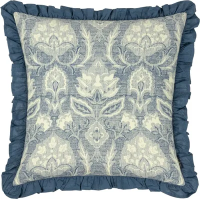 Produktbild von Paoletti - Floral - Kissenhülle "Kirkton" Mit Falten RV3026 (50 cm x 50 cm) (Graublau)