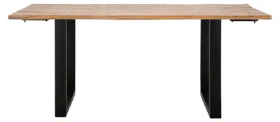 Obrázok produktu pre Tavolo jedálenský stôl 180/280 x 90 x 77 cm mango kov prírodná čierna