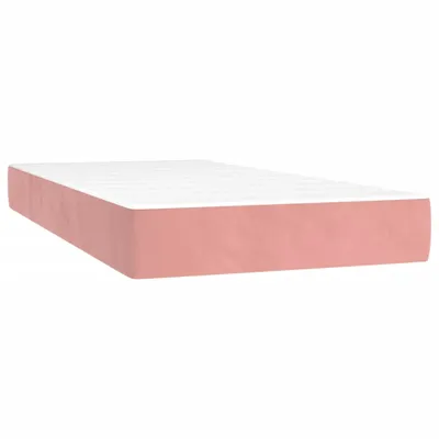 Immagine prodotto di vidaXL Materasso a molle insacchettate rosa 90x190x20 cm in velluto