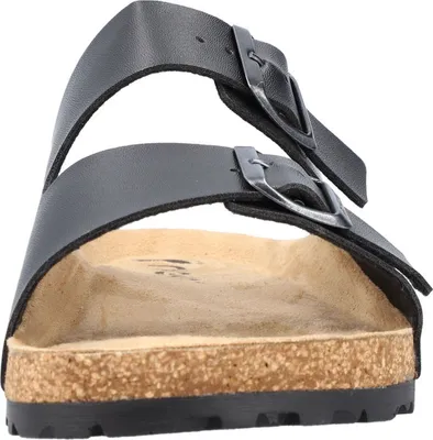 Produktbild von Rieker Herren Pantolette zwei Riemen Schnalle 22190 , Größe:43 EU, Farbe:Schwarz