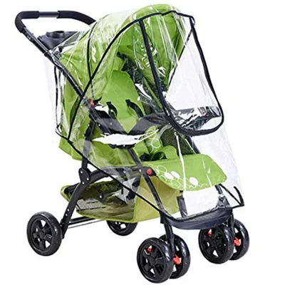 Produktbild von Kinderwagen Regenschutz - Universal Tragbare Gute Luftzirkulation, Schadstofffrei Regenschutz für Kinderwagen 55 x 80cm