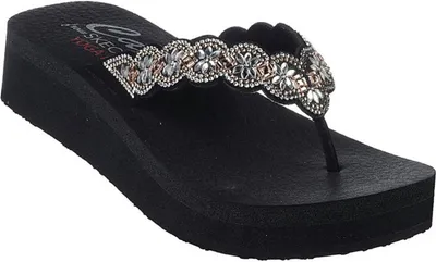 Produktbild von Skechers Vinyasa-Happy Spring Zehentrenner Schwarz in Gr. 40